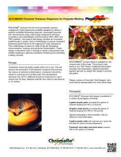 ACCUMAG® Chemical Thickener Dispersion for