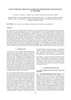 evaluation of large-scale storage systems for satellite data in geo grid