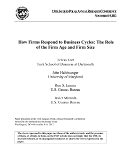 How Firms Respond to Business Cycles: The Role of the Firm