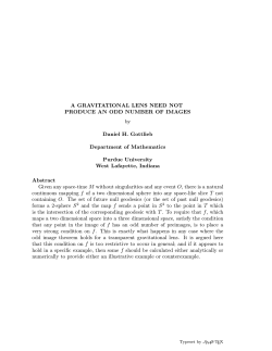 A GRAVITATIONAL LENS NEED NOT PRODUCE AN ODD