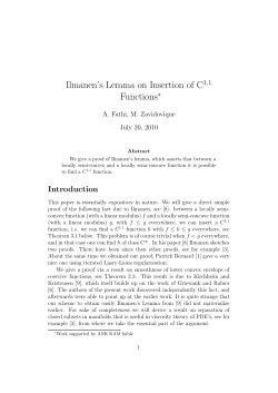Ilmanen`s Lemma on Insertion of C Functions - IMJ-PRG