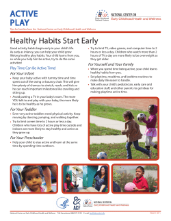 Active Play - Iowa Head Start Association