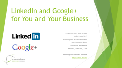 LinkedIn and Google+ for You and Your Business