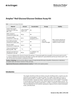 Amplex Red Glucose/Glucose Oxidase Assay Kit