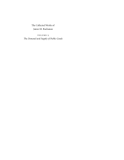 The Collected Works of James M. Buchanan volume 5 The Demand