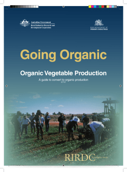 Organic Vegetable Production - Department of Primary Industries