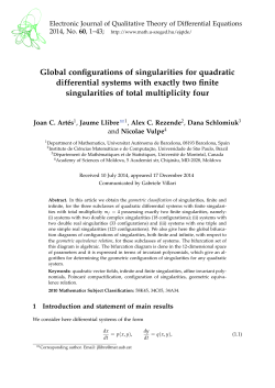 Global configurations of singularities for quadratic differential