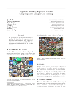 Building high-level features using large scale unsupervised learning