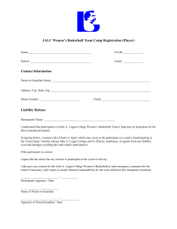 JALC Women`s Basketball Team Camp