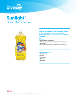 Sunlight&reg; Liquid Dish