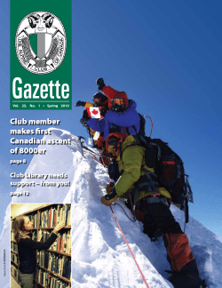 Club member makes first Canadian ascent of 8000er