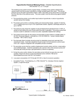 Hypochlorite Chemical Metering Pump