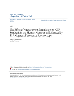 The Effect of Microcurrent Stimulation on ATP Synthesis in the