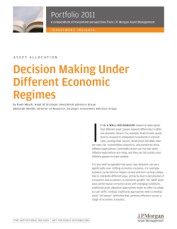 decision making under different economic regimes