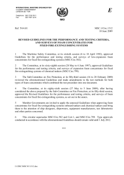 IMO Ref. T4/4.01 MSC.1/Circ.1312 10 June 2009 REVISED