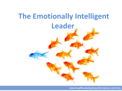 The Emotionally Intelligent Leader