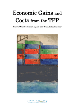 TPP - Sustainability Council of New Zealand
