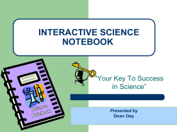 science interactive notebook
