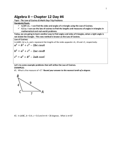 Algebra II &ndash; Chapter 12 Day #4