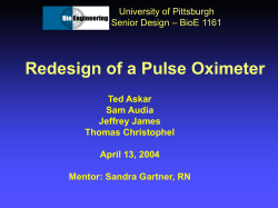 Pulse Oximeter Processor/ Monitor
