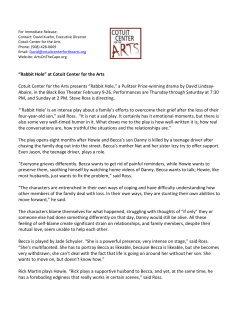 press release - Cotuit Center For The Arts