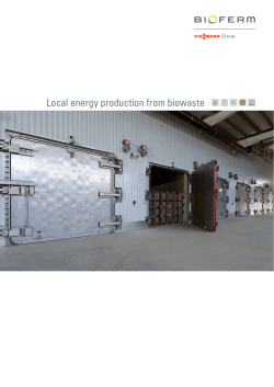 Local energy production from biowaste