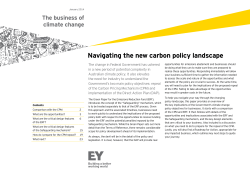 Navigating the new carbon policy landscape