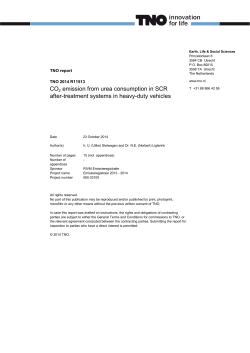 CO2 emission from urea consumption in SCR