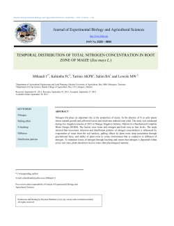 TEMPORAL DISTRIBUTION OF TOTAL NITROGEN