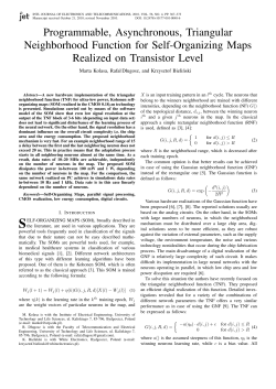 Programmable, Asynchronous, Triangular Neighborhood Function