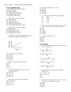 review packet 1st semester