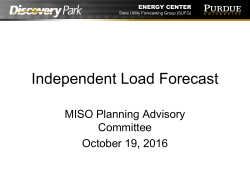 Independent Load Forecast
