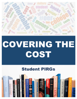 National - COVERING THE COST