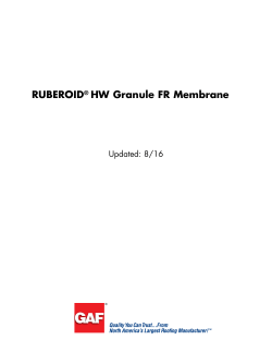 RUBEROID® HW Granule FR Membrane