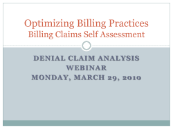 Denial Claim Analysis