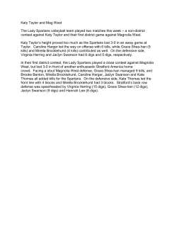 Katy Taylor and Mag West The Lady Spartans volleyball team