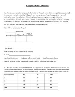 Categorical Data Problems - UF Department of Statistics