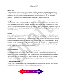 First Step to Intimacy