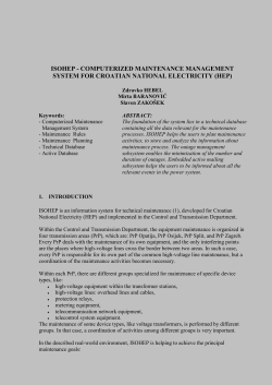 ISOHEP-Computerized maintenance management system for