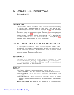 26 CONVEX HULL COMPUTATIONS