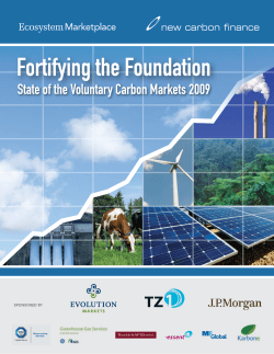 State of the Voluntary Carbon Markets 2009