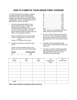 how to compute your grade point average