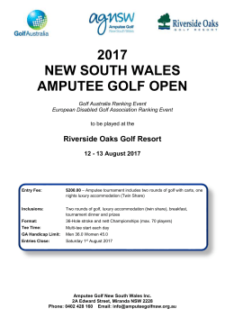 Entry Form - Golf Queensland
