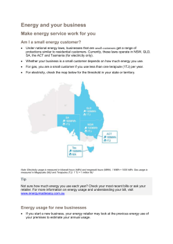 Energy and your business