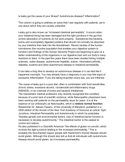 Leaky Gut - Monique Lai, ND