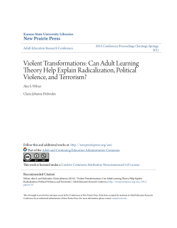 Can Adult Learning Theory Help Explain Radicalization, Political