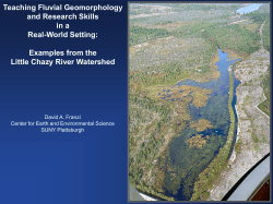 Examples from the Little Chazy River Watershed