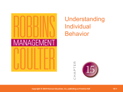 Organizational behavior