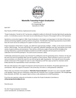 project graduation - Montville Township