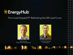 Firm Load Dispatch  : Rethinking the DR Load Curve